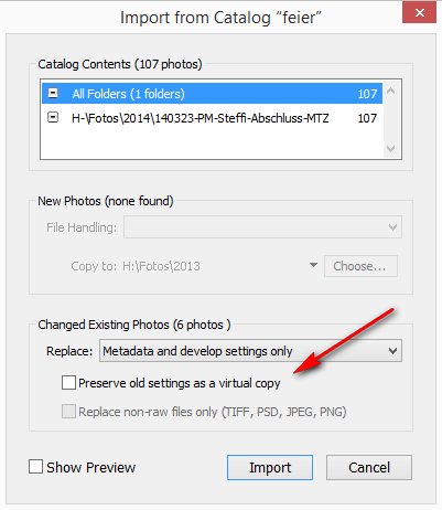 Synchronize Lightroom catalog via katalog export