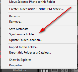 Lightroom folder synch faster than import