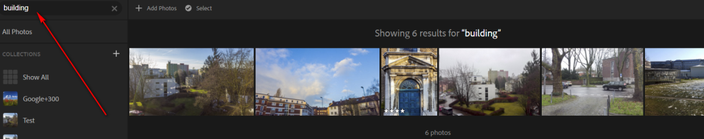 Technology previews on Lightroom web