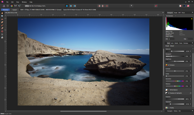 affinity photo preset