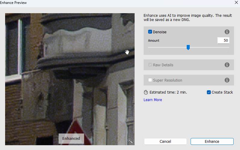 Finally AI driven noise reduction in Lightroom Classic and Camera RAW